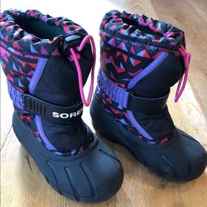 SOREL kids winter boots girls size 12